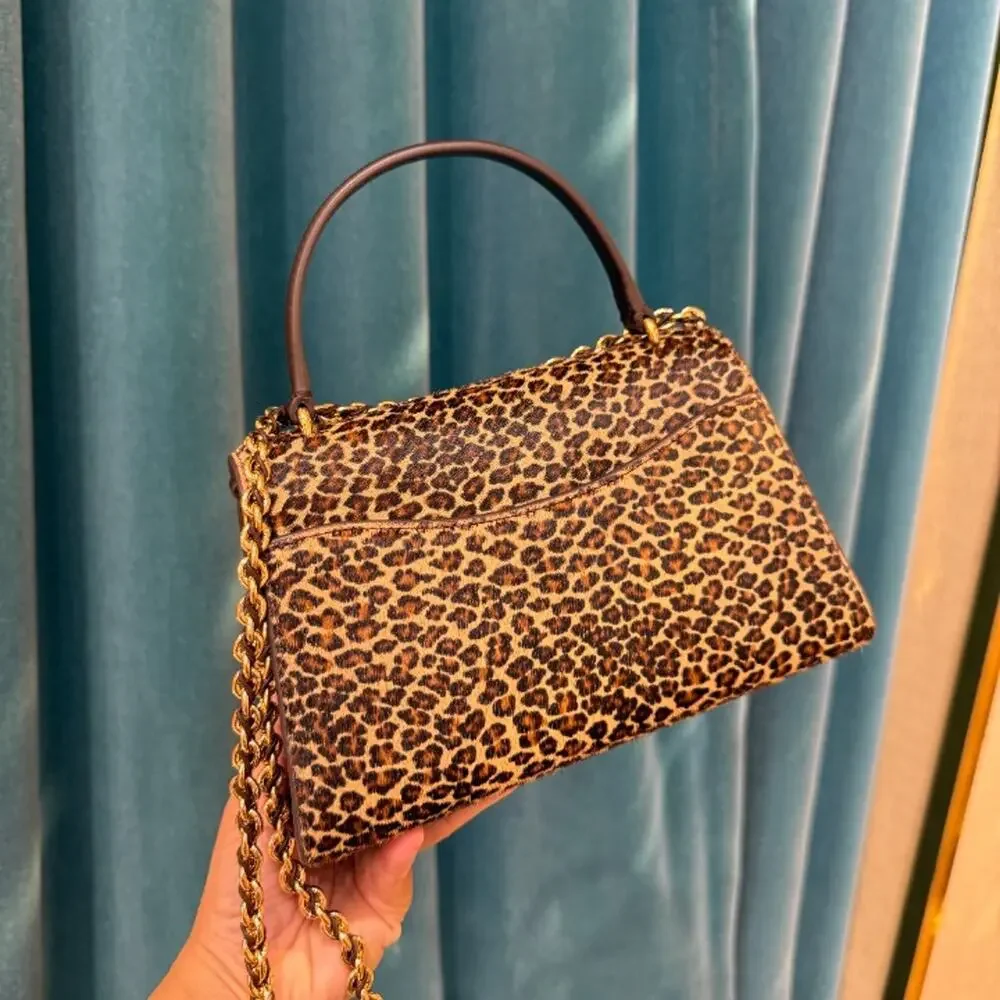 NEW‼️Tory Burch Britten Haircalf Top Handle Bag 188370 $600